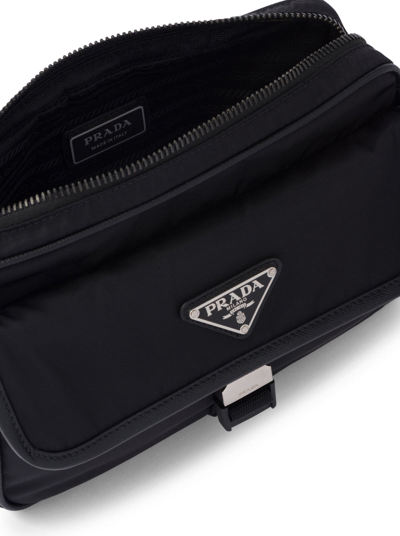 Shop Prada Men Shoulder Bag In Re-nylon And Saffiano In Black