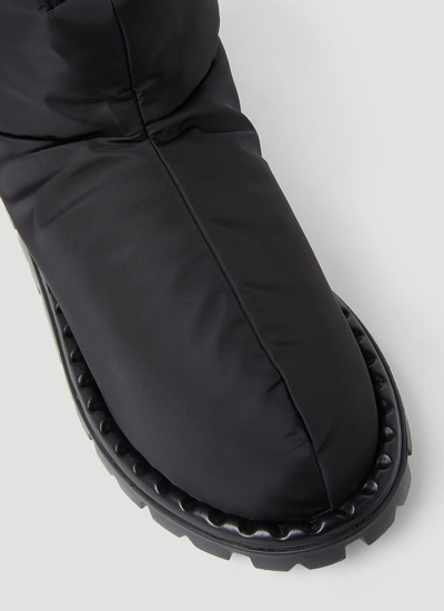 Shop Prada Women Padded Re-nylon Booties In Black
