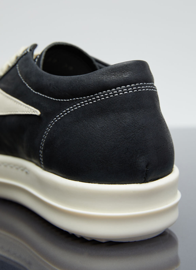 Shop Rick Owens Women Vintage Leather Sneakers In Black