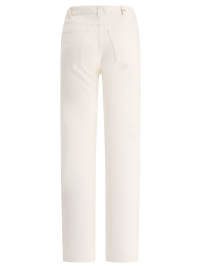 Shop Chloé Flare Boyfriend Jeans In White