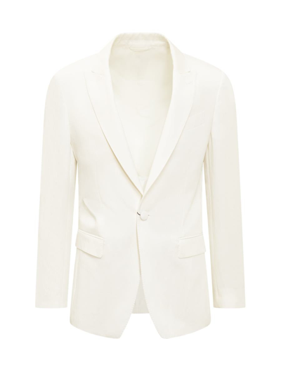 Shop Etro Fuji Evening Blazer In White