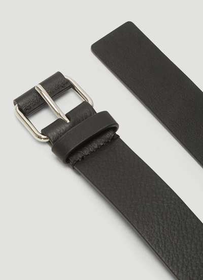 Shop Valentino Men Go Logo Leather Belt Bag In Black