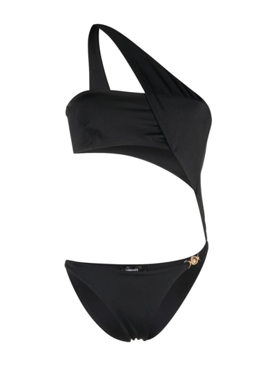 Shop Versace One-pieces Swimwear In Black