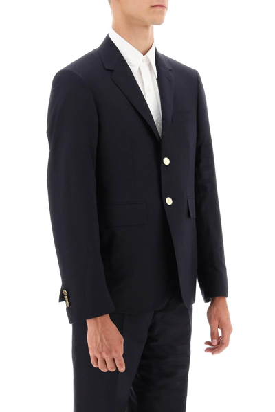 Shop Thom Browne Fit 1 Single Breasted 4 Bar Wool Blazer