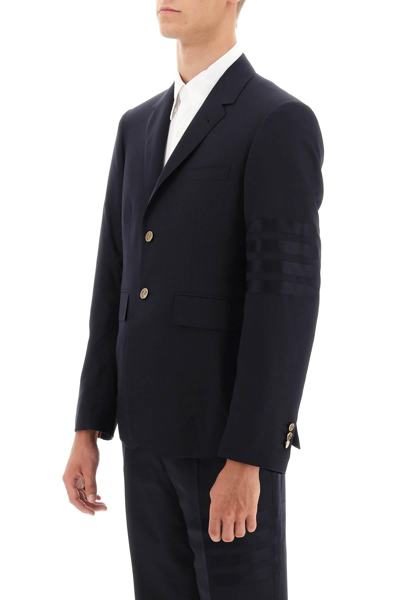 Shop Thom Browne Fit 1 Single Breasted 4 Bar Wool Blazer