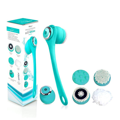 Shop Iso Beauty Cleansing & Exfoliating Rechargeable All-in-1 Body Brush In Blue