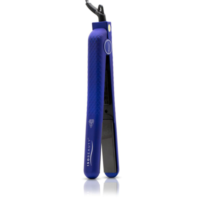 Shop Iso Beauty Spectrum Pro 1.25" 100% Solid Ceramic Flat Iron In Blue