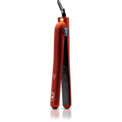 Shop Iso Beauty Spectrum Pro 1.25" 100% Solid Ceramic Flat Iron In Red