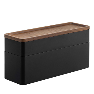 Shop Yamazaki Home Stacking Accessories Or Watches Case In Black