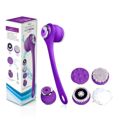Shop Iso Beauty Cleansing & Exfoliating Rechargeable All-in-1 Body Brush In Purple