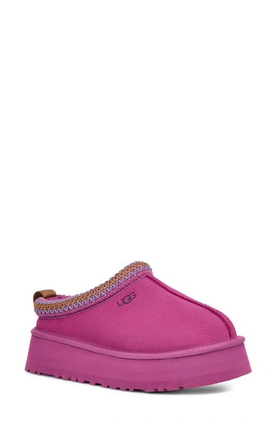 Ugg Tazz Womens Embroidered Slip On Slide Slippers In Mangosteen