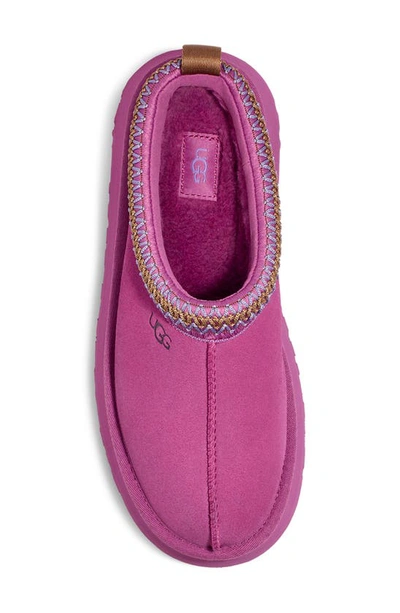 Ugg Tazz Womens Embroidered Slip On Slide Slippers In Mangosteen