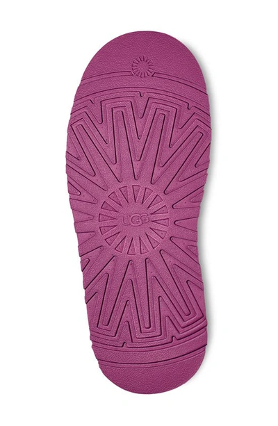 Ugg Tazz Womens Embroidered Slip On Slide Slippers In Mangosteen