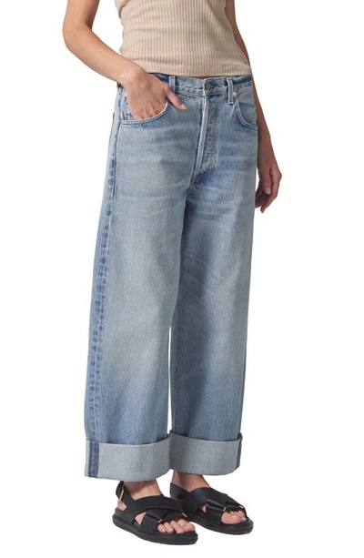 Shop Citizens Of Humanity Ayla High Waist Baggy Wide Leg Jeans In Gemini
