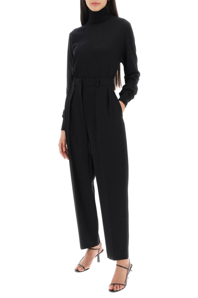 Shop The Row Corby Double-pleat Pants In Black