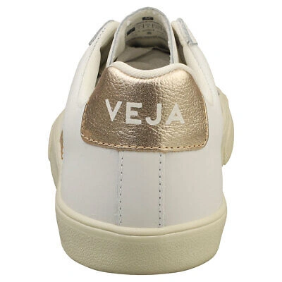 Pre-owned Veja Esplar Logo Damen White Platine Sneaker Beilaufig - 39 Eu