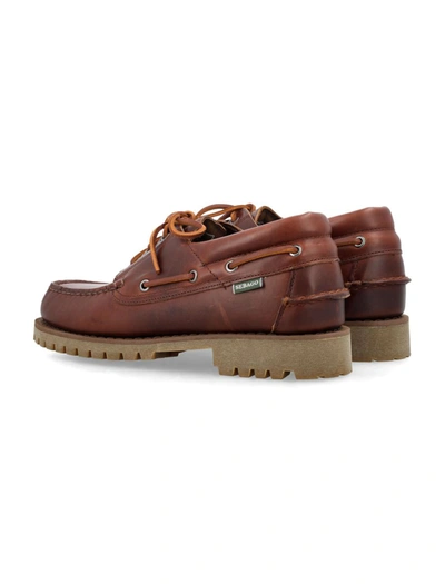 Shop Sebago Acadia Loafers In Cinnamon Brown