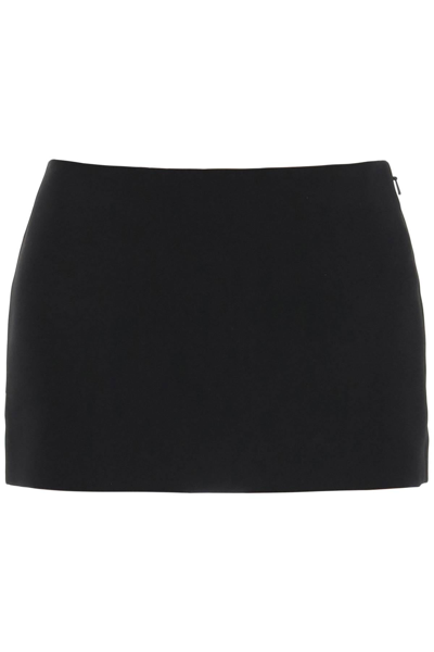 Shop Khaite Jett Low Rise Mini Skirt