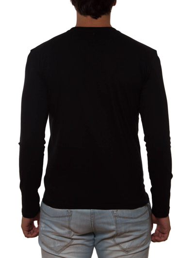 Shop Neil Barrett Hawk Print Long Sleeved T-shirt In Black