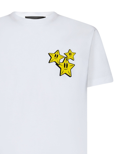 Shop Dsquared2 White Stars Print Cotton T-shirt