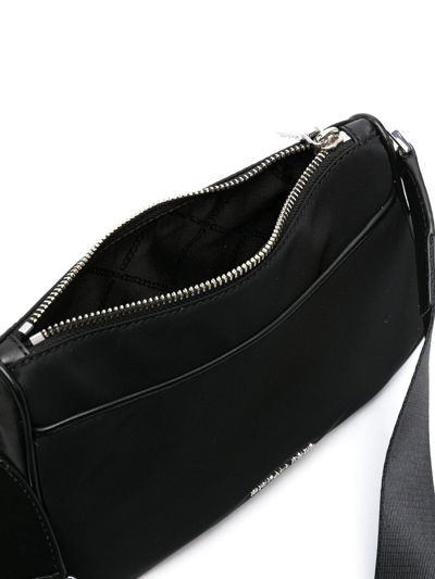 Shop Michael Kors Jet Set Nylon Bag With Zip And Strap In Black