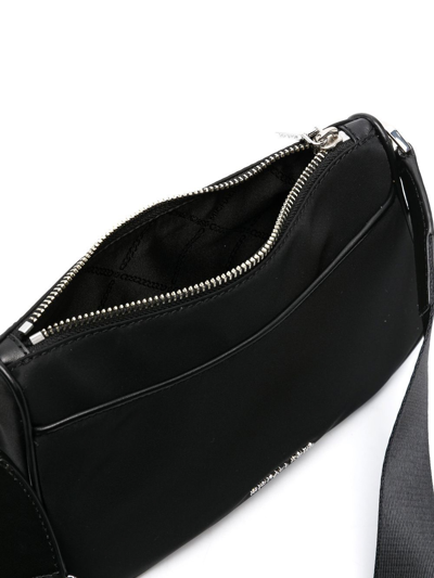 Michael Kors Jet Set Nylon Bag With Zip And Strap In Black