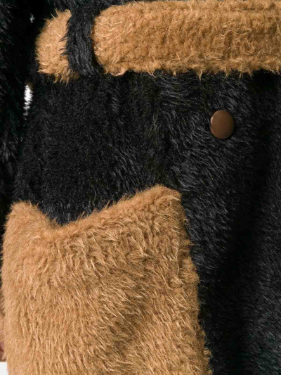 Shop L'autre Chose Extured Trench Coat In Black