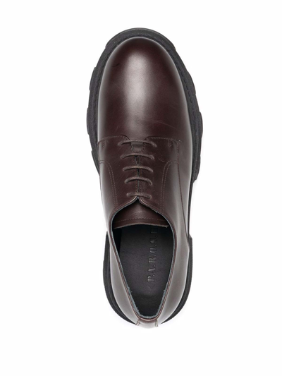 Shop P.a.r.o.s.h P Chunky-sole Shoes In Dark Brown