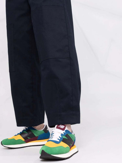 Shop Paul Smith Cropped Wide-leg Trousers In Dark Blue