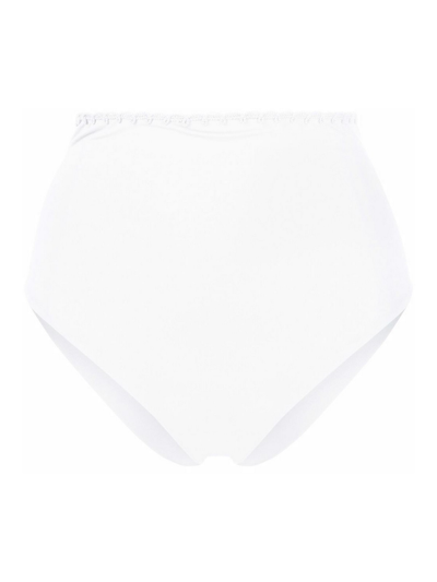 Shop La Perla Etoile High Waist Bikini Bottom In White
