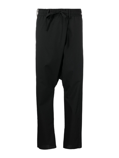 Shop Gabriele Pasini Cropped High Waist Trousers In Black