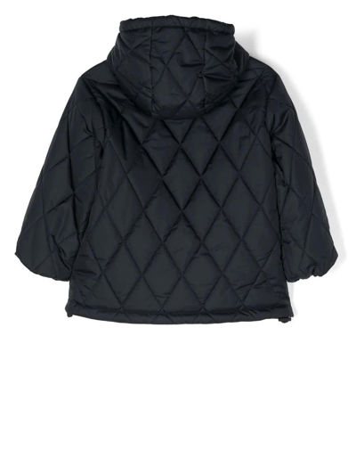 Shop Aspesi Quilted Jacket In Blue