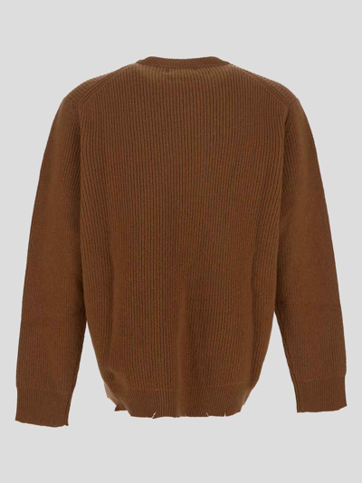 Shop Laneus Suéter Cuello Redondo - Marrón In Brown