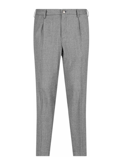 Shop Incotex Slim Trousers In Grey