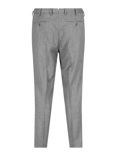 Shop Incotex Slim Trousers In Grey