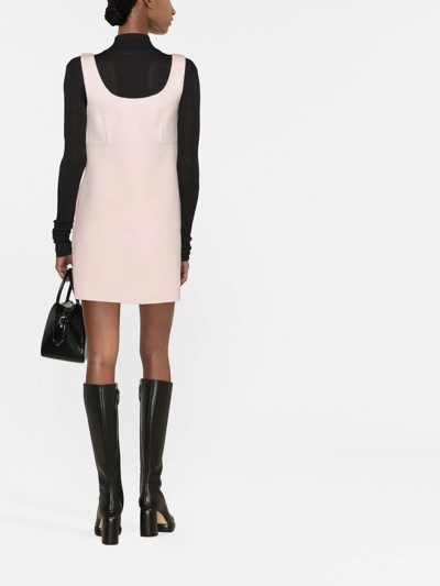 Shop P.a.r.o.s.h Less Wool Minidress In Light Pink