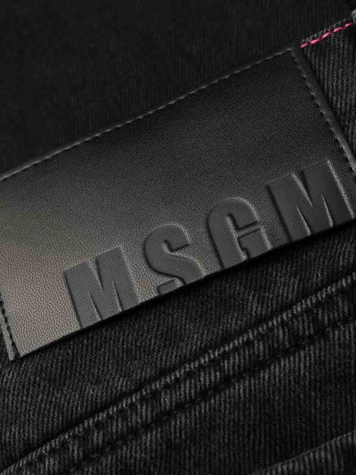Shop Msgm Jeans Boot-cut - Negro In Black