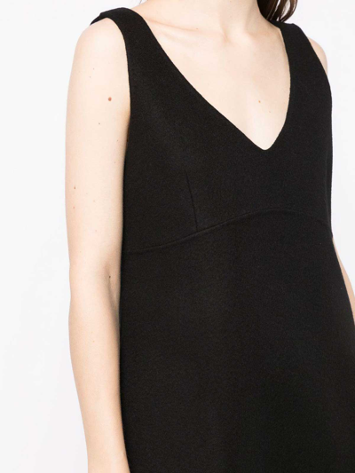 Shop P.a.r.o.s.h Shift Mini Dress In Black