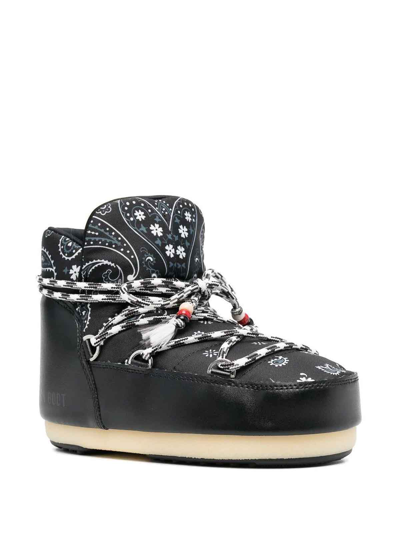 Shop Alanui Lace-up Snow Boots In Black