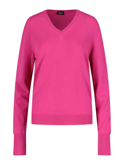 Shop Drumohr V-neck Sweater In Purple