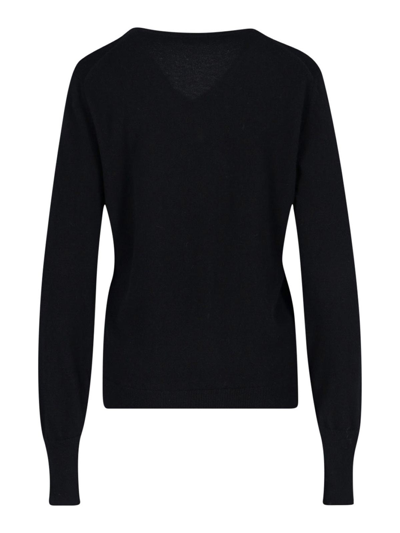 Shop Drumohr V-neck Sweater In Black