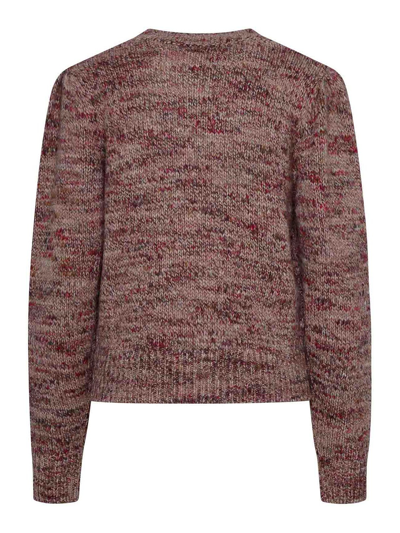 Shop Isabel Marant Pink Wool Blend Pleany Sweater In Nude & Neutrals