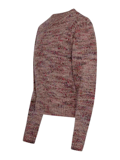 Shop Isabel Marant Pink Wool Blend Pleany Sweater In Nude & Neutrals