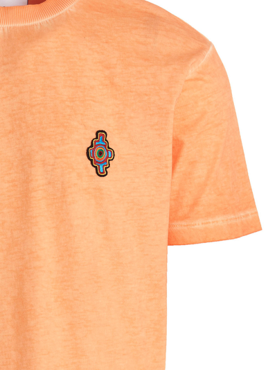 Marcelo Burlon County Of Milan Marcelo Burlon Sunset Cross T Shirt In Orange