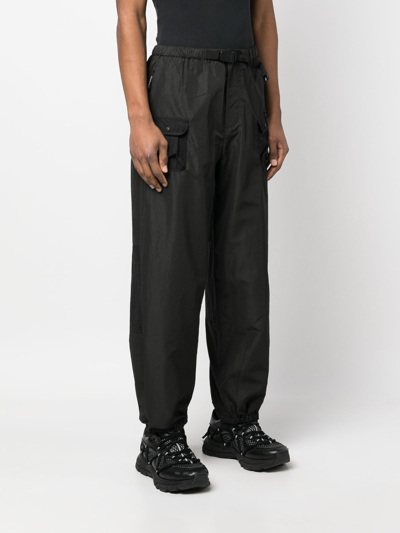 Shop Gramicci Cargo Trousers In Black
