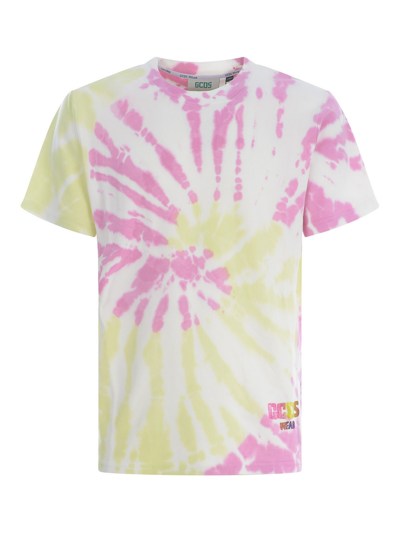 Shop Gcds Camiseta - Tie Dye In White
