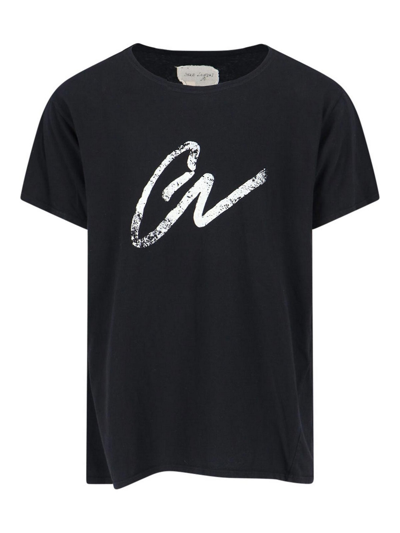 Shop Greg Lauren Print T-shirt In Black