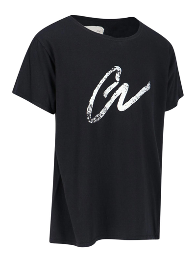 Shop Greg Lauren Print T-shirt In Black
