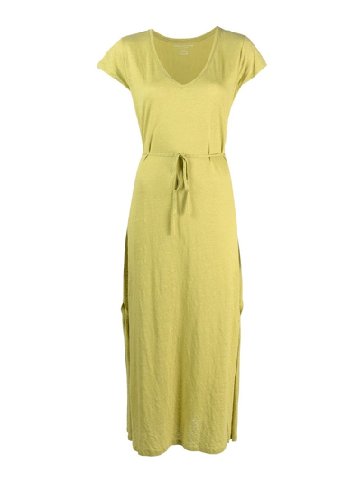 Shop Majestic Cotton Blend Maxi Dress In Yellow