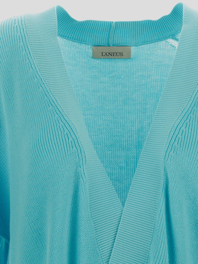 Shop Laneus Cardigan In Blue